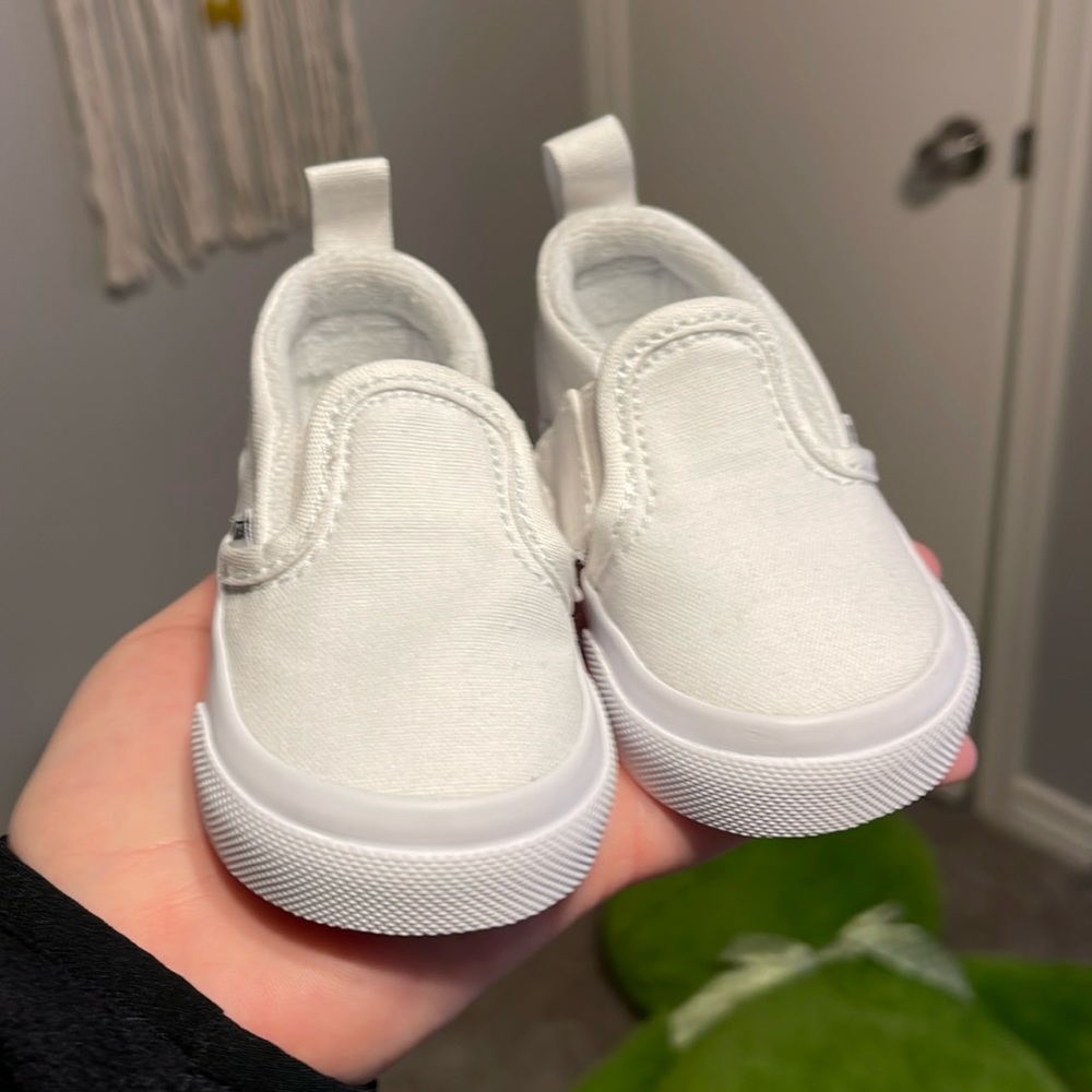 Brand new white baby vans